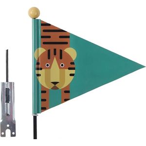 Kids Fietsvlag Tijger Vlag (PEX)