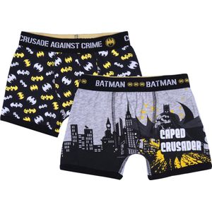 BATMAN DC Comics - 2x Grijs en Zwarte Jongens Boxershorts