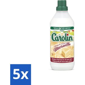 Carolin - Vloerreinigingsmiddel - Marseillezeep - 1 L - Bulkverpakking - 5 stuks