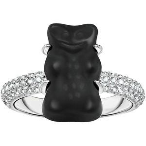 Thomas Sabo - TR2478-052-11-60 - Ring - 925 zilver - Dames - Goldbär zwart - Ringmaat 60