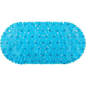 Differnz Lapis inlegmat bad, anti-slip laag - 100% PVC - Blauw transparant - 70 x 35 cm