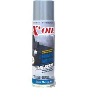 Startspray X'OIL voor koud starten van motoren. Inhoud 250ml.