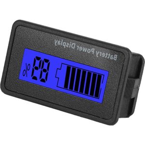 Batterijcapaciteitsindicator 12-48 V universele batterij lcd-batterijcapaciteitstester voltmeter blauwe lamp .