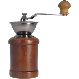 Handmatige koffiemolen instelbare grofheid Vintage antieke houten handmolen voor keuken Camping (donkere kleur) met gratis verzending. coffee grinder manual