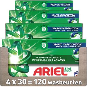 Ariel 3in1 Wasmiddel Pods Original - 4 x 30 stuks