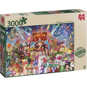 JUMBO Puzzel - Een avond in het circus - 3000 stukjes - 122 cm x 85 cm