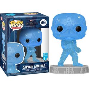 Funko Captain America (Blue) - Funko Pop! Artist Series - Marvel Infinity Saga Figuur  - 9cm