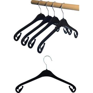 Kunststof hangers 20 stuks Kunststof hangers 38 cm Zwart