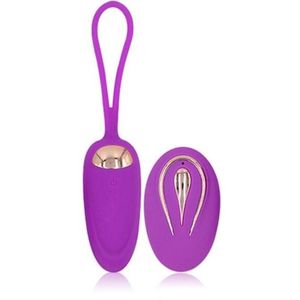 Happy Tears | Luxe Ei Vibrator voor vrouwen | Heerlijke Clitoris en GSpot Stimulatie | Afstand bedienbaar  | Voor koppels | Anaal | 12 vibratiestanden | Massage | Vagina | sex | Unisex | licht-Paars