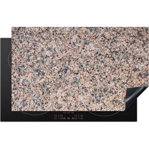Inductie beschermer - Inductie fornuis - Graniet print - Steen - Bruin - Grijs - Kookplaat beschermer - 83x51 cm - Inductie plaat