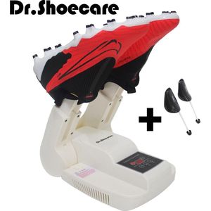 Dr.Shoecare® - Schoenendroger en Schoenverfrisser met ozone - Ozone en droogfunctie - Geurvreters voor schoenen - Schoendroger - Wit - Gratis schoenspanner