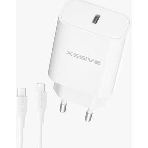 Xssive PD 20W Quick Charger+C-C Kabel XSS-AC65NW – Wit