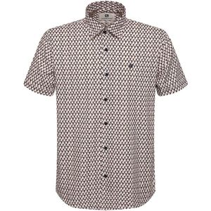 Gabbiano Overhemd Korte Mouw Overhemd Met Poplin Print 334930 719 Dusty Coral Mannen Maat - S