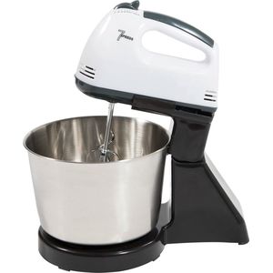 Keukenmachine - Mixer met RVS Deeghaken En Gardes - 7 Verschillende Snelheden - 100W - Krachtige Motor - 16cm x 16xm x 27.5cm