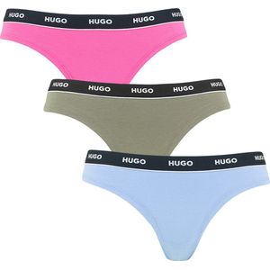 Hugo Boss dames HUGO 3P strings multi - XS