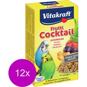 Vitakraft Parkiet Fruit-Cocktail - Vogelsnack - 12 x 200 g