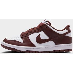 Nike Dunk Low GS ""Redwood"" - Sneakers - Unisex - Maat 36 - Wit/Bordeaux
