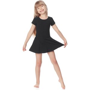 Merry Style Dames Body - Bodysuit - Body met rok – Katoen - Balletjurk – Zwart – 116 – MS-MS10-136-BD