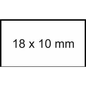 Prijsetiket 11x18mm sato pb1 afneembaar wit | Omdoos a 50 rol x 1000 etiket | 50 stuks