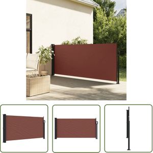 The Living Store Uittrekbaar Windscherm - 100 x 300 cm - Water- en UV-bestendig