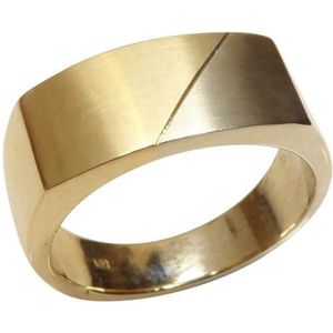 Christian bicolor cachet ring