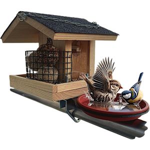 Stellar Vogelhuisje - Vogelvoederhuisje - Vogelbad - Vogelhuisje Voor Balkon - Balkonleuning - Vogelhuisje Op Paal