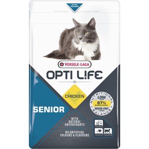 Opti Life Cat Senior Kip - Kattenvoer - 1 kg