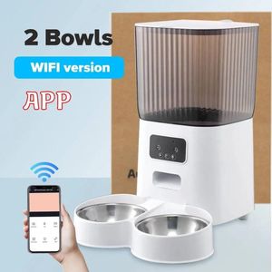 T&L Store® Automatische voerbak kat - Voerautomaat kat - Automatische voerbakken - 5L - Wifi - 2 Bakken