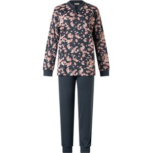 Lunatex dames pyjama dikke tricot - Flower top - XL .