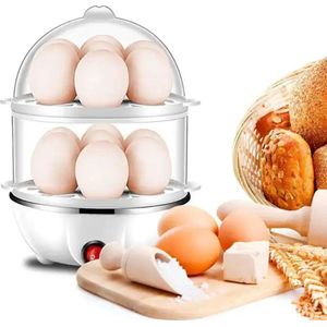 Eierkoker - Ei - Koker - Eieren - 7 - 14 - 21 eieren - Dubbele Laag - Stomer - Groente - Ontbijt - Breakfast - BPA Vrij