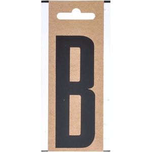Bootnaam sticker letter B zwart 10 cm