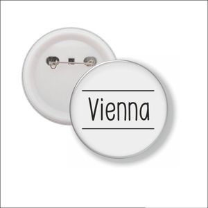 Button Met Speld 58 MM - Vienna