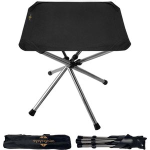 36 Cm Hoog Portable Camping Stool Klapkruk Licht - Buiten Kamperen - Opvouwbare Kruk - Mini Campingstoel - Reis Klapstoel - Glein Grijs Zwart