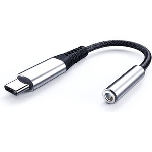 USB-C naar 3.5mm Headset Jack Adapter - Zilver