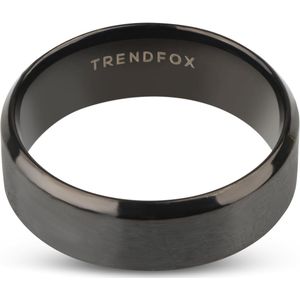 Heren Ring Zwart - Staal - Schoencadeautjes Sinterklaas - Cadeau voor Man - Mannen Cadeautjes Accesoires