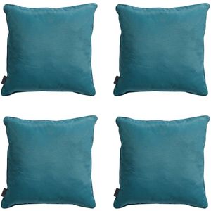 Madison - Sierkussen Panama sea blue - Ca. 45x45 cm - Set van 4