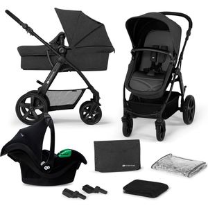 Kinderkraft MOOV CT - Kinderwagen - 3in1 reissysteem incl. autostoel - Geschikt van 0-22kg - Zwart