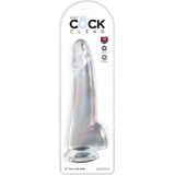 King Cock Clear 10 Inch Balls
