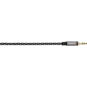 Avinity Audiokabel 3,5-mm Stek./stek. Stereo Stof Verguld 0,5 M