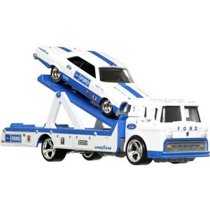 Hot Wheels Premium Teamtransport Set van 2 - Verrassingsitem - Speelgoedvoertuig