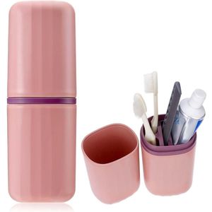 Portable Travel Toothbrush Holder - Multifunctional and Dustproof for Business, Camping, or Bathroom Use