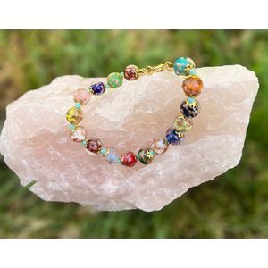 Corte Murrina - Armband - Murano glas - Palermo – 21cm – Multicolor