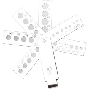 Gem Gauge Roestbestendig Duurzaam Fijn Vervaardigd Diamantmeetinstrument Gemakkelijk Mee Te Nemen voor Het Meten van de Grootte van de Edelsteen
