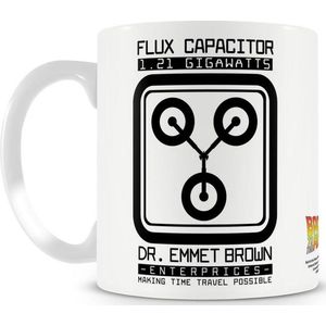 Back To The Future Mok/beker Dr. Emmett Brown Flux Capacitor Wit/Multicolours