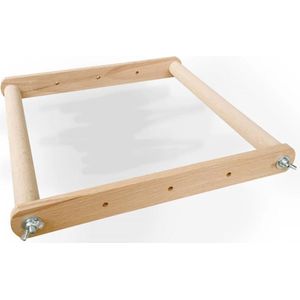 Houten Borduurraam 60 cm breed, verstelbaar van 10 tot 30 cm hoogte