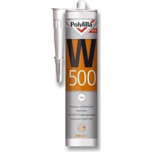Polyfilla W500 beglazingskit 290ml. koker grijs