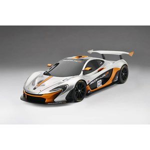 De 1:18 Diecast Modelcar van de McLaren P1 GTR #01 voor zijn Pebble Beach Debuut in 2014.De manucaturer van het schaalmodel is Truescale Miniatures.