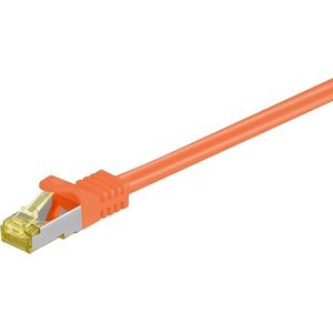 Danicom Cat7 S/FTP (PIMF) patchkabel / internetkabel 1,50 meter oranje - netwerkkabel