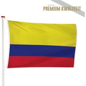 Colombiaanse Vlag Colombia 100x150cm - Kwaliteitsvlag - Geschikt voor buiten