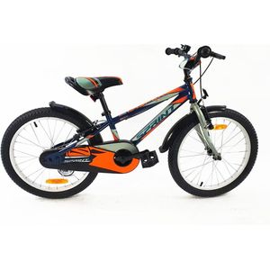 Sprint Casper - Mountainbike - Jongensfiets 20 inch - Blauw/Oranje - Kinderfiets - Framemaat:26 cm - BK21SI0810_2 Rij1-3-4